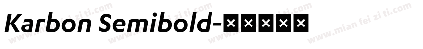 Karbon Semibold字体转换